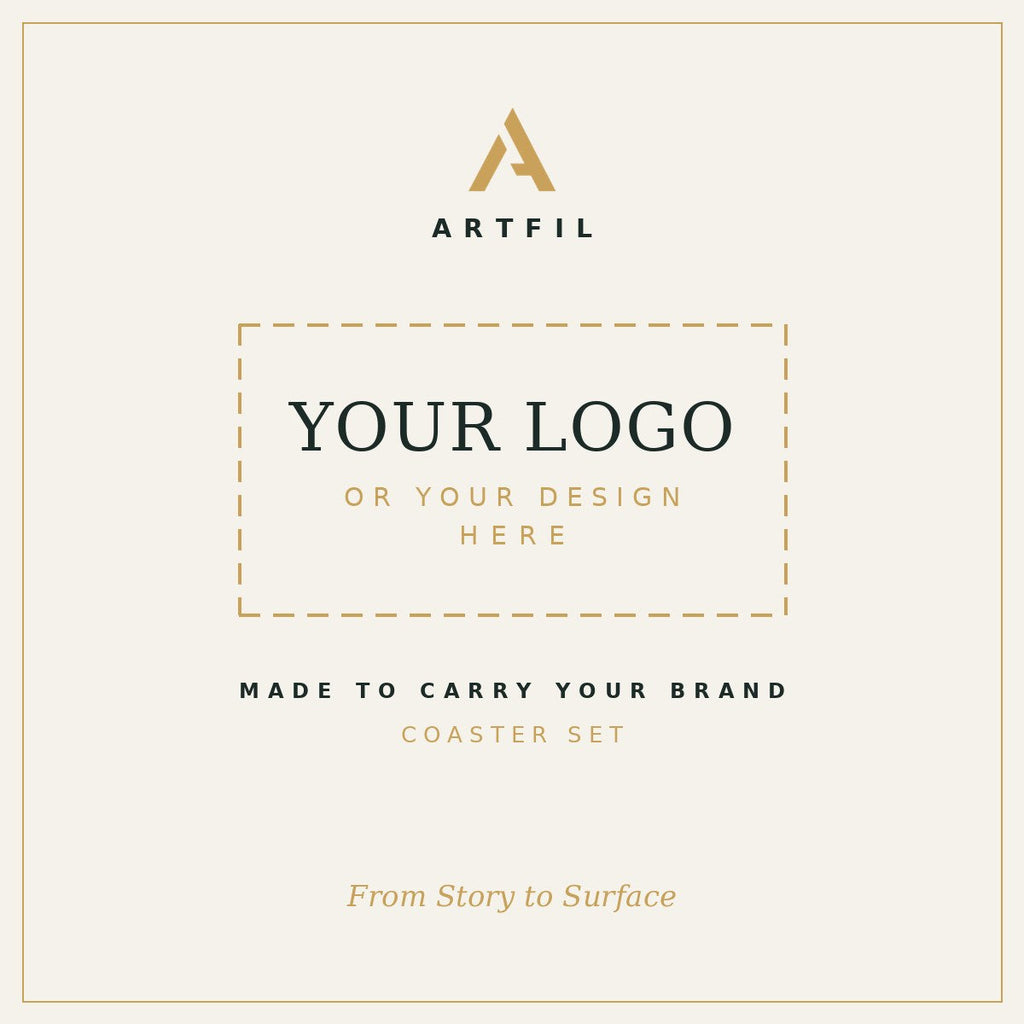 Customize with your own logo or design — ARTFIL Coaster Set