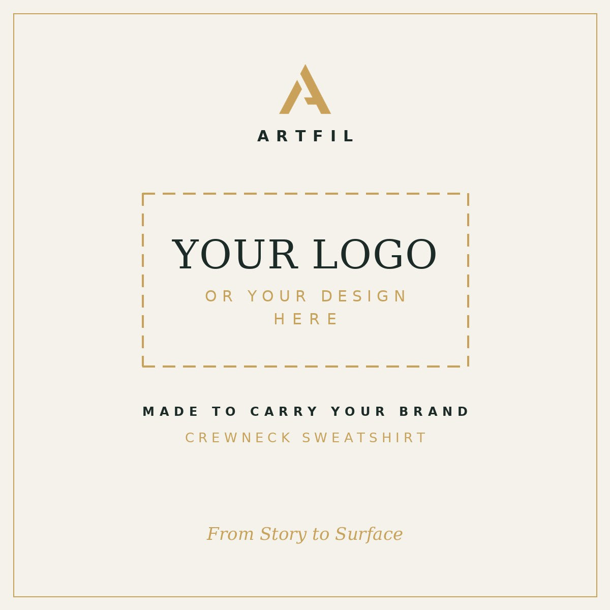 Customize with your own logo or design — ARTFIL Crewneck