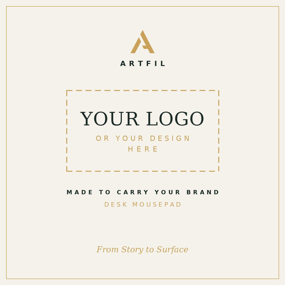 Customize with your own logo or design — ARTFIL Desk Mousepad