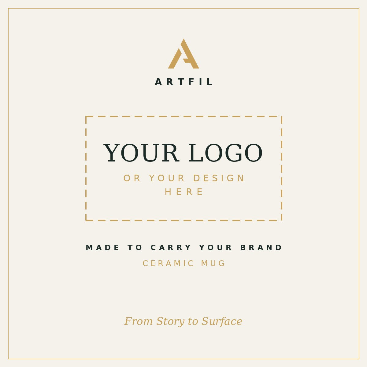Customize with your own logo or design — ARTFIL Ceramic Mug