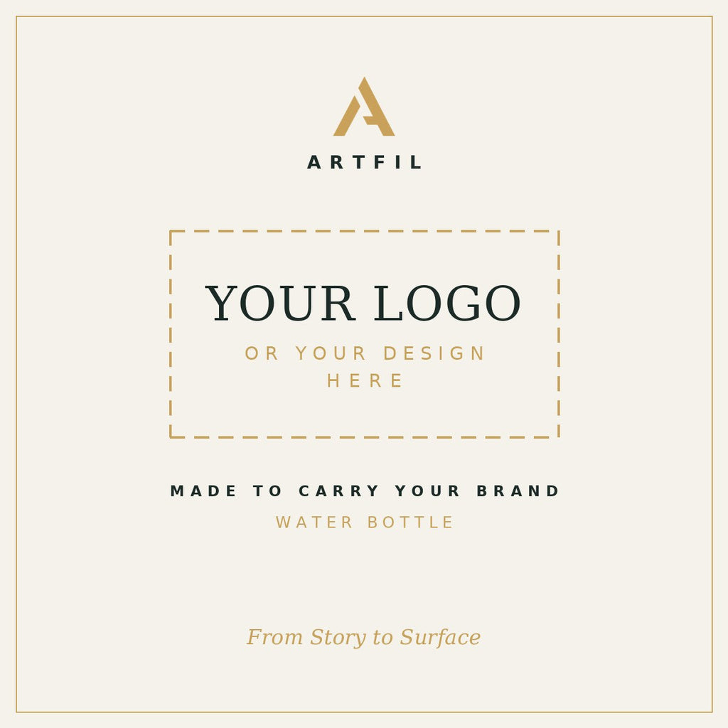 Customize with your own logo or design — ARTFIL Water Bottle