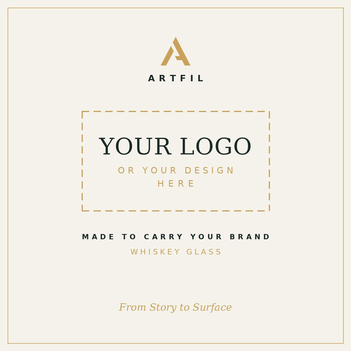Customize with your own logo or design — ARTFIL Whiskey Glass