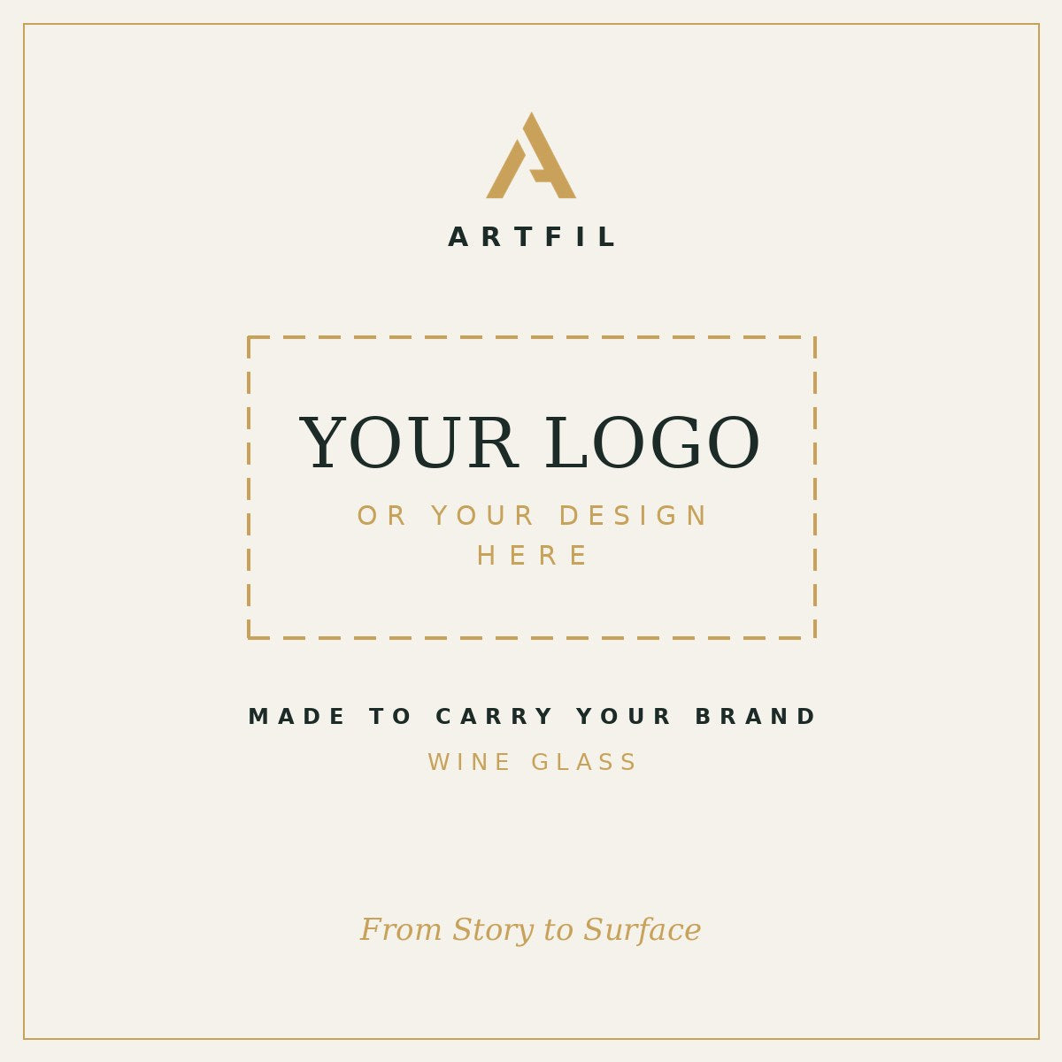 Customize with your own logo or design — ARTFIL Wine Glass