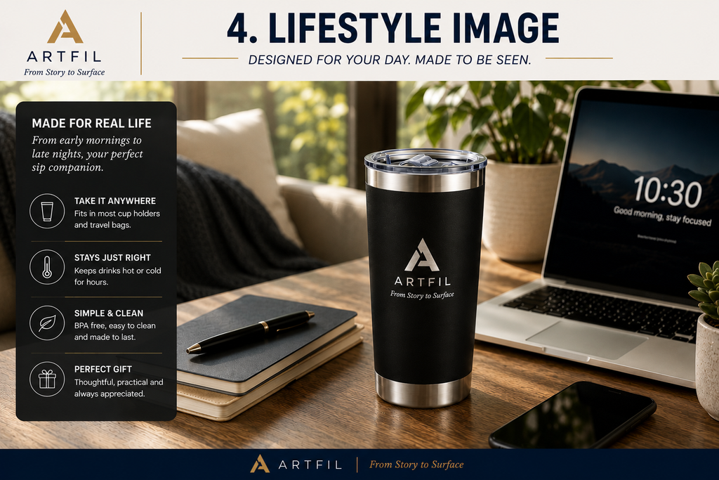 Stainless Steel Tumbler Set with Lids