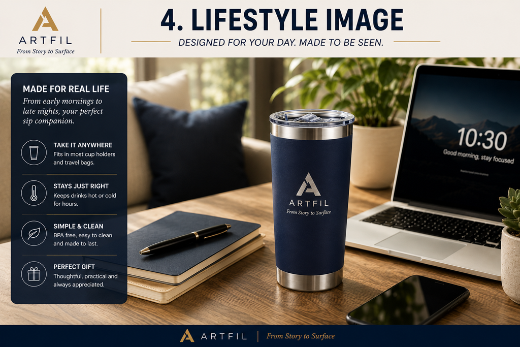 Stainless Steel Tumbler Set with Lids